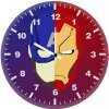 iron man and captain america artwork v3 wall clock