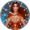 wonder woman sketch is wall clock