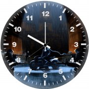 police about to arrest the batman od wall clock