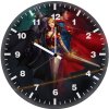 gods among us superman batman and wonder woman 2v wall clock