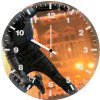 black stealth spiderman suit ju wall clock