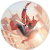 spiderman paint art 12 wall clock