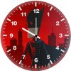 the batman character digital illustration xs wall clock