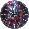 miles morales in the city lights lc wall clock
