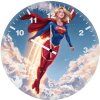 the sky belongs to supergirl ch wall clock