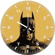 batman minimal artwork 5k wall clock