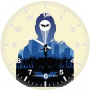 bane art minimal 2q wall clock