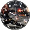 black widow firing artwork 6a wall clock
