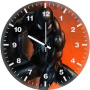 artwork black spider man 8b wall clock