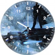 batman on batmobile tt wall clock