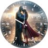supergirl and batman in love a5 wall clock