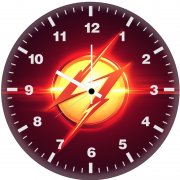 flash logo 39 wall clock