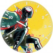 spider man miles jumping mu wall clock