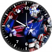 american war machine iron patriot et wall clock