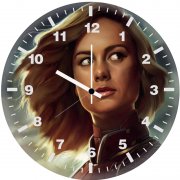 brie larson captain marvel artwork gv wall clock
