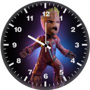 baby groot gw wall clock