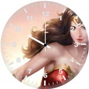 4kwonder woman art zc wall clock