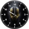 iron man glowing mask mx wall clock