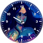 5k wonder woman wo wall clock