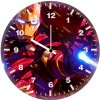 iron man colorful glowing art gt wall clock