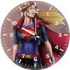the supergirl sketch comic art rv wall clock