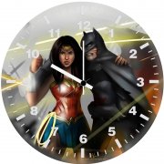 batman injured wonder woman tg wall clock