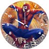 spiderman behind buliding destruction 18 wall clock