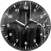 batman superman wonder woman black 9k wall clock