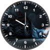 batman working on a batmobile io wall clock