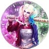 artwork harleyquinn wa wall clock