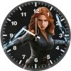 black widow artwork new v4 wall clock