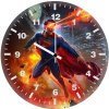superman unleashes his laser vision vw wall clock