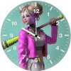 harley quinn artwork 7s wall clock