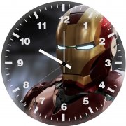 iron man red suit 13 wall clock