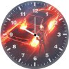 ghost rider infernal car ride np wall clock