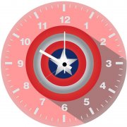captain america spotlight o1 wall clock