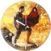 superman rooted in heroism yd wall clock