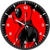 deadpool dark minimal art ar wall clock