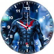 batman neon artwork fy wall clock