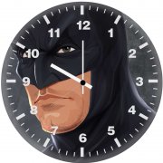 batman illustration 6t wall clock