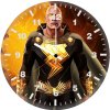 black adam poster design xg wall clock