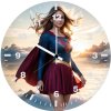 a new twist supergirl nw wall clock