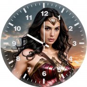 wonder woman power ew wall clock
