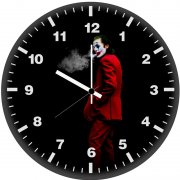 joker bad guy artwork ee wall clock