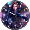 black widow 1g wall clock
