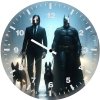 john wick and batman dog walking adventure 4m wall clock