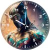 superhero abstract suit concept t0 wall clock