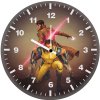 wolverine x gambit mythic power up wall clock