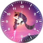 rocket raccoon ee wall clock