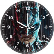 batman digital artwork z2 wall clock